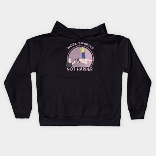 Work Smarter Not Harder Kids Hoodie